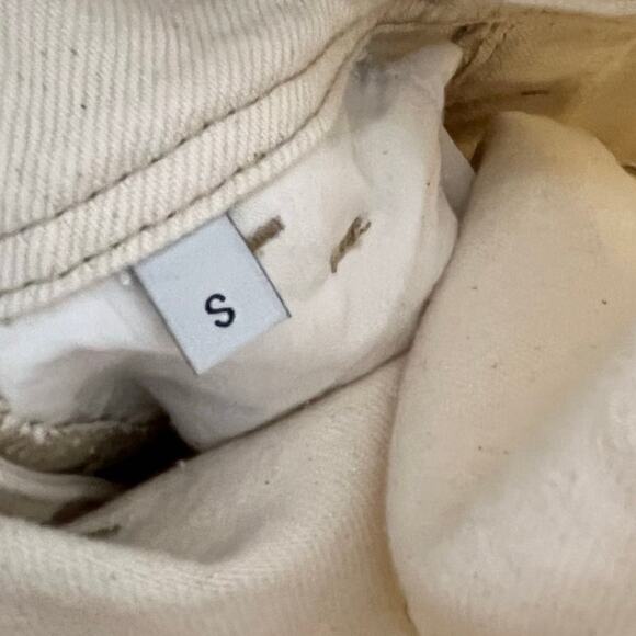 Boyish The Kenny Relaxed Overalls Womens Small Beige Pockets Cotton Neutral - Picture 10 of 16